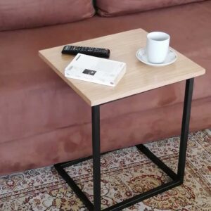 Table de Salon, socle en fer forgé