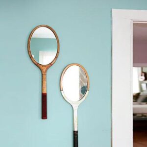 Raquettes en bois vintage - Miroir